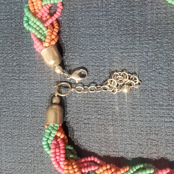 Lot of 2 Multicolor Beaded necklaces - Picture 5 of 5